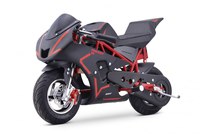 Motocicleta electrica pentru copii NITRO E-Pocketbike Rocket VX 6   800W 36V, culoare rosie - 1