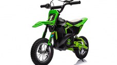 Motocicleta electrica pentru copil 4-9 ani, Kinderauto Enduro 250W 24V, culoare Verde