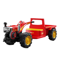 Motocultor electric pentru copii, Kinderauto BJLW1288 70W 12V, telecomanda, rosu - 1