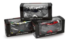 Ochelari de protectie Kimo Wear pentru copii,  culoare rosu-negru