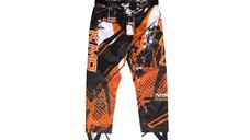 Pantaloni KIMO Kids BRO Motocross cu Protectii pentru Copii, Portocalii