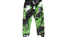 Pantaloni KIMO Kids BRO Motocross cu Protectii pentru Copii, Verde