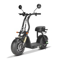 Scuter electric pentru adulti Solley Mini F1, 1000W putere, baterie Li-Ion 48V 13Ah, culoare neagra - 1