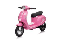 Scuter electric pentru copii, Kinderauto Retro, 350W, 24V 10Ah, roti gonflabile, music player, cadru robust, roz - 1