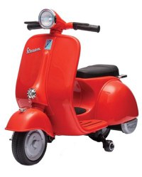 Scuter electric Piaggio VESPA 150 VL1T 110W 12V 7Ah, roti moi, scaun tapitat, culoare rosie - 1