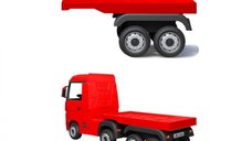 Semiremorca rosie pentru camion electric Mercedes Actros