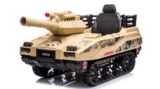 Tanculet electric pentru copii Kinderauto Commander, 240W, 24V 12Ah, Army Bej