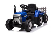 Tractoras electric Kinderauto BJ-611 60W 12V cu remorca si telecomanda  albastra - 1