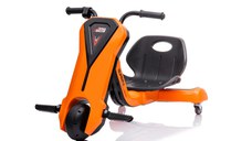 Tricicleta electrica pentru copii, Kinderauto Slider 360 12V, culoare portocalie