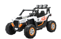 UTV electric 4x4, pentru 2 copii, Kinderauto RZR2000 180W 12V PREMIUM, alb - 1