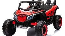 UTV electric Kinderauto Warrior 4x4, 120W, 12V, 7Ah, pentru copii 2-6 ani, echipare Premium, rosu