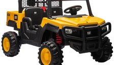 UTV electric pentru 2 copii Caterpilar CAT 90W 12V 10Ah, standard, culoare Galben