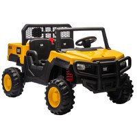 UTV electric pentru 2 copii Caterpilar CAT 90W 12V 10Ah, standard, culoare Galben - 1