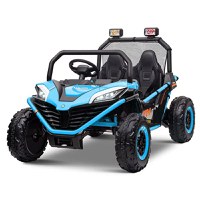 UTV electric pentru 2 copii Kinderauto Dune-Buggy 200W 12V, cu roti MOI, culoare Albastru - 1