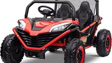UTV electric pentru 2 copii Kinderauto Dune-Buggy 300W 24V, cu roti MOI, culoare Rosie