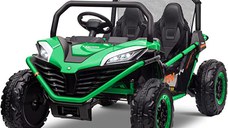 UTV electric pentru 2 copii Kinderauto Dune-Buggy 300W 24V, cu roti MOI, culoare Verde