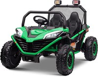 UTV electric pentru 2 copii Kinderauto Dune-Buggy 300W 24V, cu roti MOI, culoare Verde - 1
