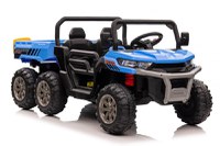UTV electric pentru 2 copii Kinderauto Farm Tractor 6x6 180W 12V PREMIUM, culoare Albastra - 1