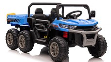UTV electric pentru 2 copii Kinderauto Farm Tractor 6x6 180W 12V PREMIUM, culoare Albastra