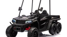 UTV electric pentru 2 copii, Kinderauto Gladiator, putere 180W, 12V, echpare PREMIUM, bluetooth, negru