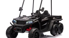 UTV electric pentru 2 copii, Kinderauto Gladiator, putere 180W, 12V, echpare PREMIUM, bluetooth, negru