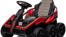 UTV electric pentru 2 copii Kinderauto MoonRider 6x6 180W 24V premium, rosu