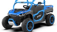 UTV electric pentru 2 copii Kinderauto Ranger 4x4 Sport 300W 24V premium, culoare albastra