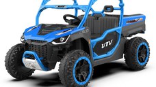 UTV electric pentru 2 copii Kinderauto Ranger 4x4 Sport 300W 24V premium, culoare albastra
