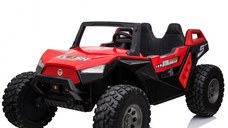 UTV electric pentru copii BJX1928, tractiune 4x4, 300W putere, 24V, echipare PREMIUM  Rosu