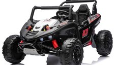 UTV electric pentru copii, Kinderauto Arrow Dune-Buggy, 220W, 12V, roti EVA,  2 locuri, premium, negru