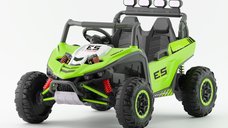 UTV electric pentru copii, Kinderauto Arrow Dune-Buggy, 220W, 12V, roti EVA, premium, 2 locuri, verde