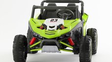 UTV electric pentru copii, Kinderauto Arrow Dune-Buggy, 300W, 24V, 2 locuri, echipare premium, verde