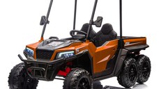UTV electric pentru copii, Kinderauto Gladiator, 2 locuri, 180W, 12V echipat premium, culoare portocalie