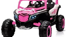 UTV electric pentru copii, Kinderauto Warrior, 4x4, 120W, 12V 7Ah, echipare Premium, culoare roz
