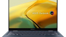 Laptop ASUS Zenbook 14 Flip OLED UP3404VA (Procesor Intel® Core™ i7-1360P (18M Cache, up to 5.00 GHz) 14inch 2.8K 90Hz Touch, 16GB, 1TB SSD, Intel Iris Xe Graphics, Windows 11 Pro, Albastru)