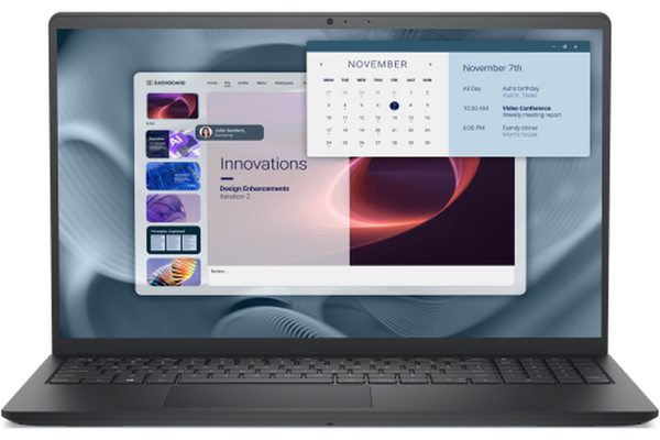 Laptop Dell Pro 15 Essential PV15250 (Procesor Intel® Core™ i5-1334U (12M Cache, up to 4.60 GHz) 15.6inch FHD, 8GB, 512GB SSD, Intel Iris Xe Graphics, Windows 11 Pro, Negru)