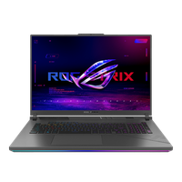 Laptop Gaming ASUS ROG Strix G18 G814JVR (Procesor Intel® Core™ i9-14900HX (36M Cache, up to 5.80 GHz), 18inch 2.5K 240Hz, 32GB, 2TB SSD, NVIDIA GeForce RTX 4060 @8GB, DLSS 3.0, Negru/Gri) - 1