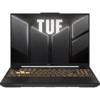 Laptop Gaming ASUS TUF F16 FX607JU (Procesor Intel® Core™ i7-13650HX (24M Cache, up to 4.90 GHz), 16inch FHD+ 165Hz, 16GB, 1TB SSD, NVIDIA GeForce RTX 4050 @6GB, DLSS 3.0, Negru/Gri) - 1