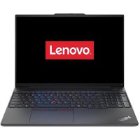 Laptop Lenovo ThinkPad E16 Gen 2 (Procesor AMD Ryzen™ 5 7535HS (16M Cache, up to 4.55 GHz), 16inch WUXGA, 32GB DDR5, 1TB SSD, AMD Radeon 660M Graphics, Win 11 Pro, Negru) - 1