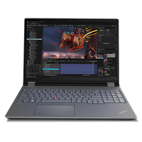 Laptop Lenovo ThinkPad P16 Gen 2 (Procesor Intel® Core™ i9-13980HX (36M Cache, up to 5.60 GHz), 16inch WQUXGA OLED Touch, 64GB DDR5, 2TB SSD, nVidia RTX A5000 @16GB, Win 11 Pro, Gri) - 1