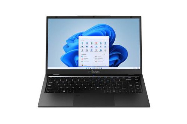 Laptop Maxcom Office mBook14 Lite cu procesor Intel® Celeron® N4020 4M Cache pana la 2.80 GHz, 14” 1366×768, 4GB, SSD 128 GB, Intel UHD 600, Windows 11 Home, Negru
