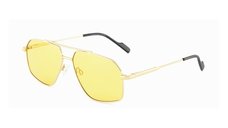 Ochelari de soare unisex Carolina Lemke CL3720 02 - Auriu cu lentile galbene