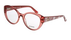Ochelari de vedere pentru dama Guess GU50127 072, stil pisica, rosu