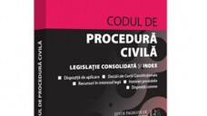 Codul de procedura civila. Septembrie 2023. Editie tiparita pe hartie alba