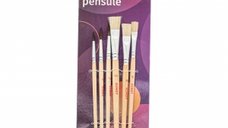 Kunst Set de 6 Pensule pentru Pictura - Calitate Superioara
