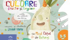 Portia de culoare fructe si legume - carte de colorat cu rime (3-5 ani)