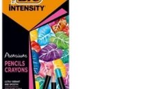 Set de Creioane Colorate BIC Intensity Premium cu Mina Ultra-Rezistenta - 12 Culori din Lemn
