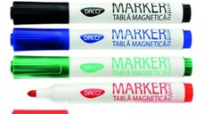 Set Marker pentru Tabla Magnetica - 4 Culori Vibrante