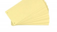 Set Separatoare Carton Oxford Galbene 10.5x24cm, 190g/mp, 100 File