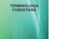 Terminologia forestiera de Simona Pirvulescu